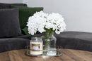 Homestead Candle 18oz Glass Jar Bubble Lid - Fresh Linen