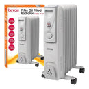 Quest 1500W 7 Fin Oil Radiator  - White