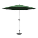 Silver & Stone Parasol Crank & Tilt 2.7m - Green
