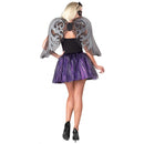 Halloween Glitter Silver Fallen Angel Wings for Adults
