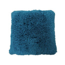 Mongolian Faux Fur Cushion 50cm - Teal