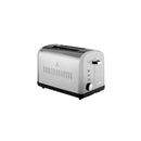 Tower 2 Slice Stainless Steel Toaster - Silver