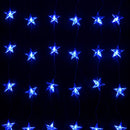 Christmas Sparkle Curtain Lights x 24 Blue LEDs - Mains Operated