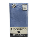 Charisma Stretch Terry Fitted Bed Sheet - Blue