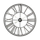 Wall Clock Iron 80cm Silver