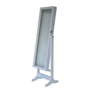 LED Hollywood Jewellery Cabinet - White