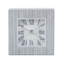 Stripe Glitter Glass Clock Medium