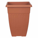 Tall Square Athens Planter 42cm- Terracotta