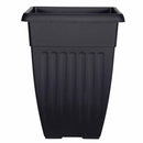 Tall Square Athens Planter 42cm- Black