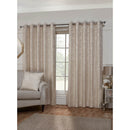 Nice Lined Eyelet Curtains - Natural