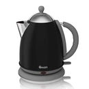 Swan Retro 3KW 1.7L Black Jug Kettle - Black