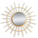 Round Burst Gold Mirror
