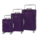 World's Lightest 8 Wheel Medium Suitcase- Rich Purple