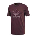Adidas Outline T-Shirt - Burgundy