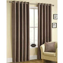 Lewis's Buckingham Chenille Eyelet Curtains - Mink