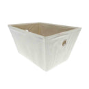 Small Cream Woven Storage Box