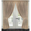 Windsor Jacquard Pencil Pleat Curtains - Cream