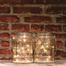 Set of 2 LED Glass Jars