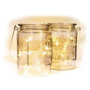 Set of 2 LED Glass Jars