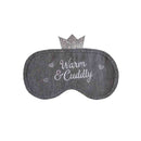 Hot Water Bottle and Eye Mask Set - Grey