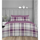 Twill Check/Twill Stripe Twin Pack Duvet Set