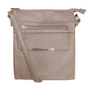 Zip Pocket Cross Body Bag Red