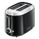 Black+Decker 2 Slice Black Toaster - Black
