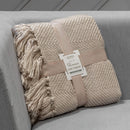 Shimmer Knit Throw - Stone