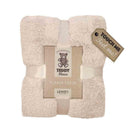 Teddy Fleece Super Soft Throw - Cream