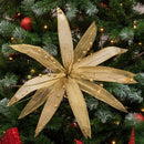 Christmas Sparkle Super Flower Decoration Glitter 45cm in Blush Pink