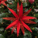 Christmas Sparkle Super Flower Decoration Glitter 45cm in Blush Pink