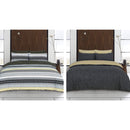 Gene Digital/Crosshatch Twin Pack Duvet Set