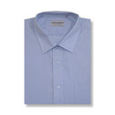 Hutson Harbour Short Sleeve Formal Plain Shirt- Sky