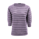 Stitch Square Neck Acrylic Jumper - Violet