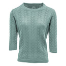 Pointelle Stitch Scoop Neck - Mint