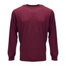 Hutson Harbour Plain Crew Neck Jumper - Burgundy
