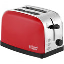 Russell Hobbs Dorchester 2 Slice Metal Toaster - Red