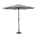 Silver & Stone Parasol Crank & Tilt 2.7m - Grey