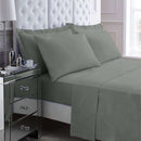 Non Iron Percale Bedding Sheet Range - Charcoal