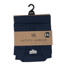 Mens Hutson Harbour Easycare Patterned PJs - Navy