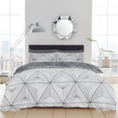 Zander Duvet Cover Bedding Set - Grey
