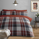 Stocksbridge Brushed Cotton Duvet Cover Set- Red
