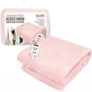 Soft Touch Heated Throw 120 x 160cm - Pink