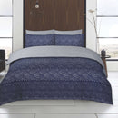 Twin Pack Hadrian Diamond Duvet Set - Denim