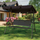 Silver & Stone Bali Black 3 Seater Hammock Swing Seat 110 x 170 x 153cm
