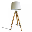 Lewis's Wooden Tripod Floor Lamp - Bamboo
