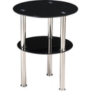Modern Black Side Table - 50 x 40 cm