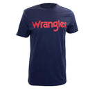 Wrangler Short Sleeved Logo Tee- Navy/Red