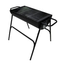 Sovereign Stone Large Family Half Drum Charcoal BBQ - Black