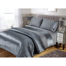 Lewis's Sparkle Velvet Duvet Set -Silver